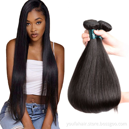 Cheap 100% Human Hair Extension Raw Indian Hair Bundle Long Natural Straight Virgin Remy 10A Cuticle Aligned Hair Bundles Vendor